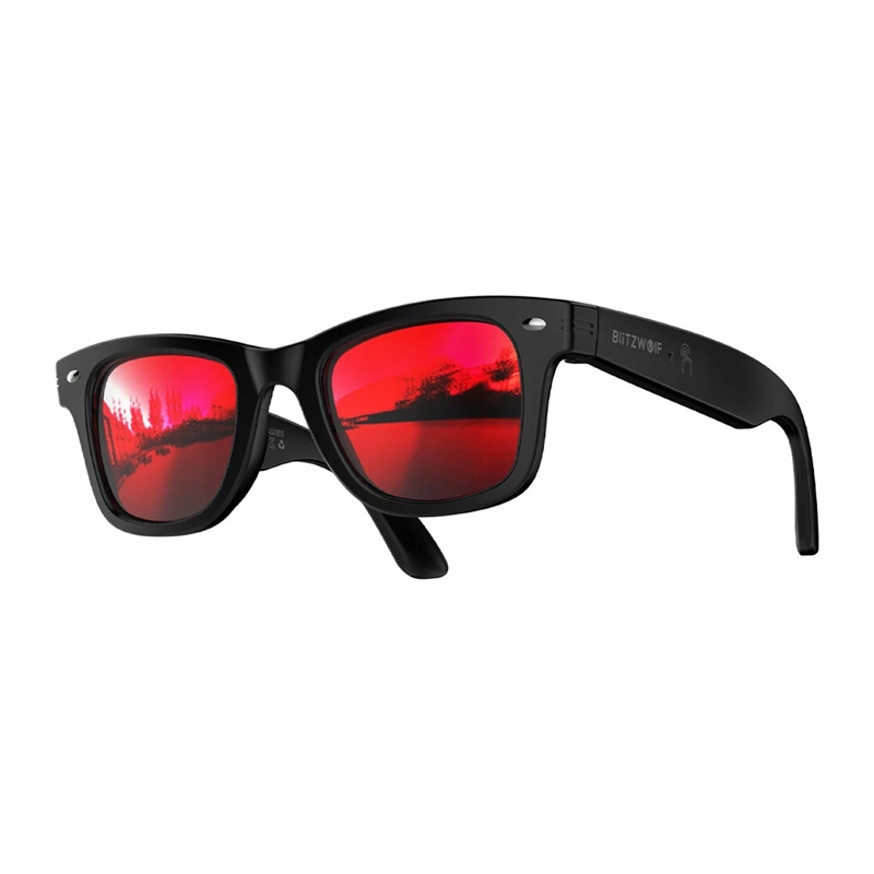 Inteligentne Okulary Ai BlitzWolf Przeciwsłoneczne Bluetooth Sportowe Uv