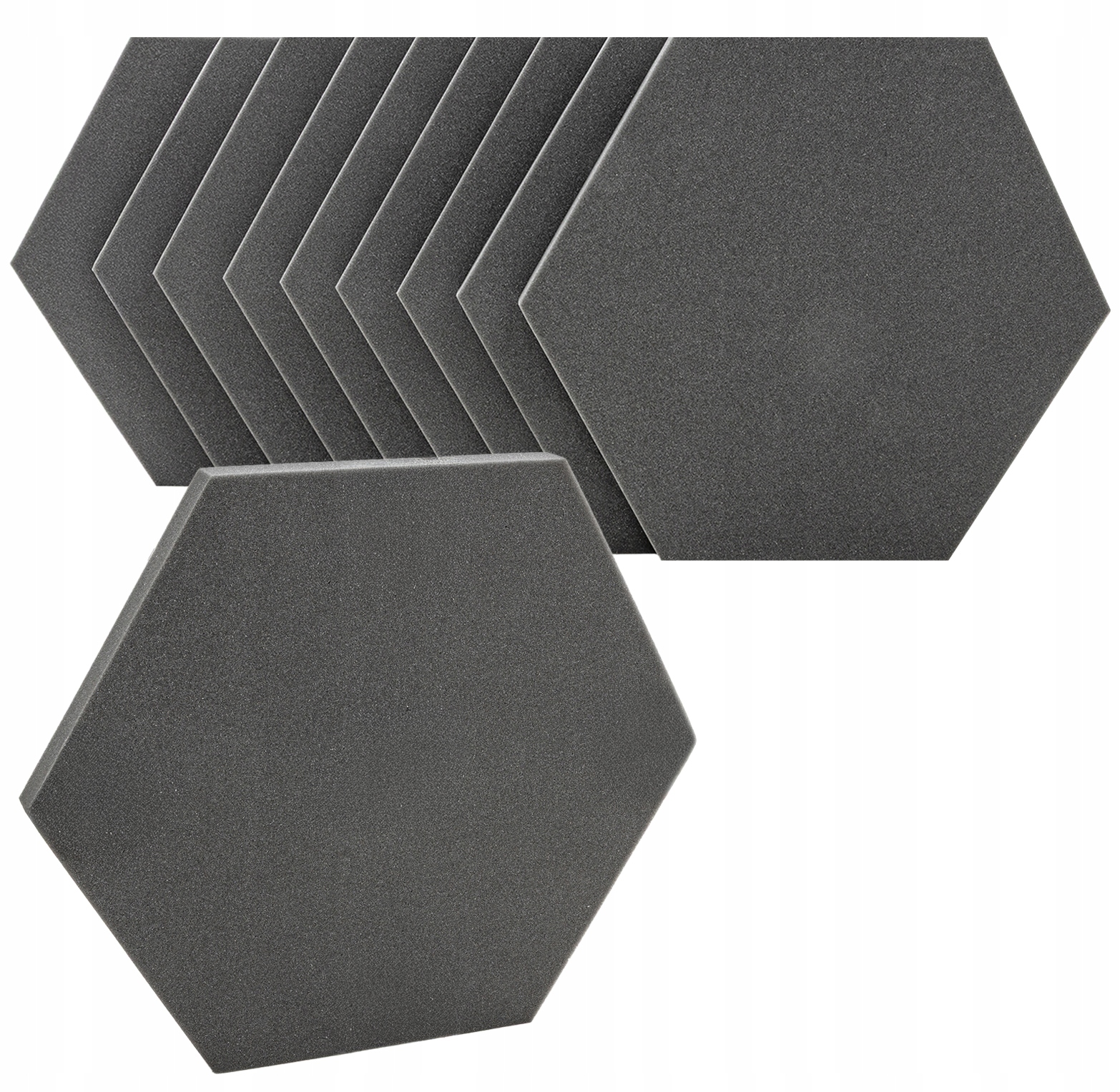 Akustické tlumící pěny Hexagon 3 cm eliminující dozvuk na chodbě