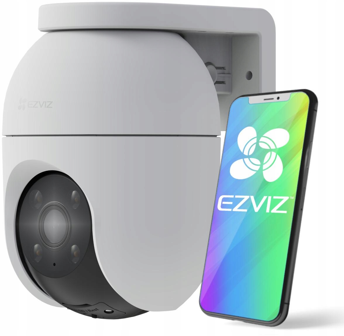 Zewnętrzna Kamera Monitorująca WiFi Obrotowa Ezviz C8c 3K 5MP 360° Ai H.265
