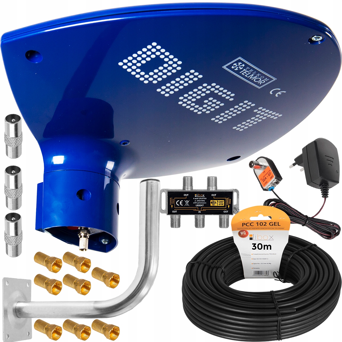 

Antena Aktywna Digit Activa DVB-T2 MUX8 Zestaw 4TV