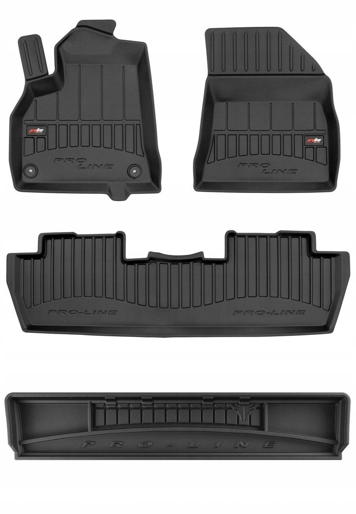 Set 3D gumové rohože Peugeot 5008 1 2009-2017 7os r