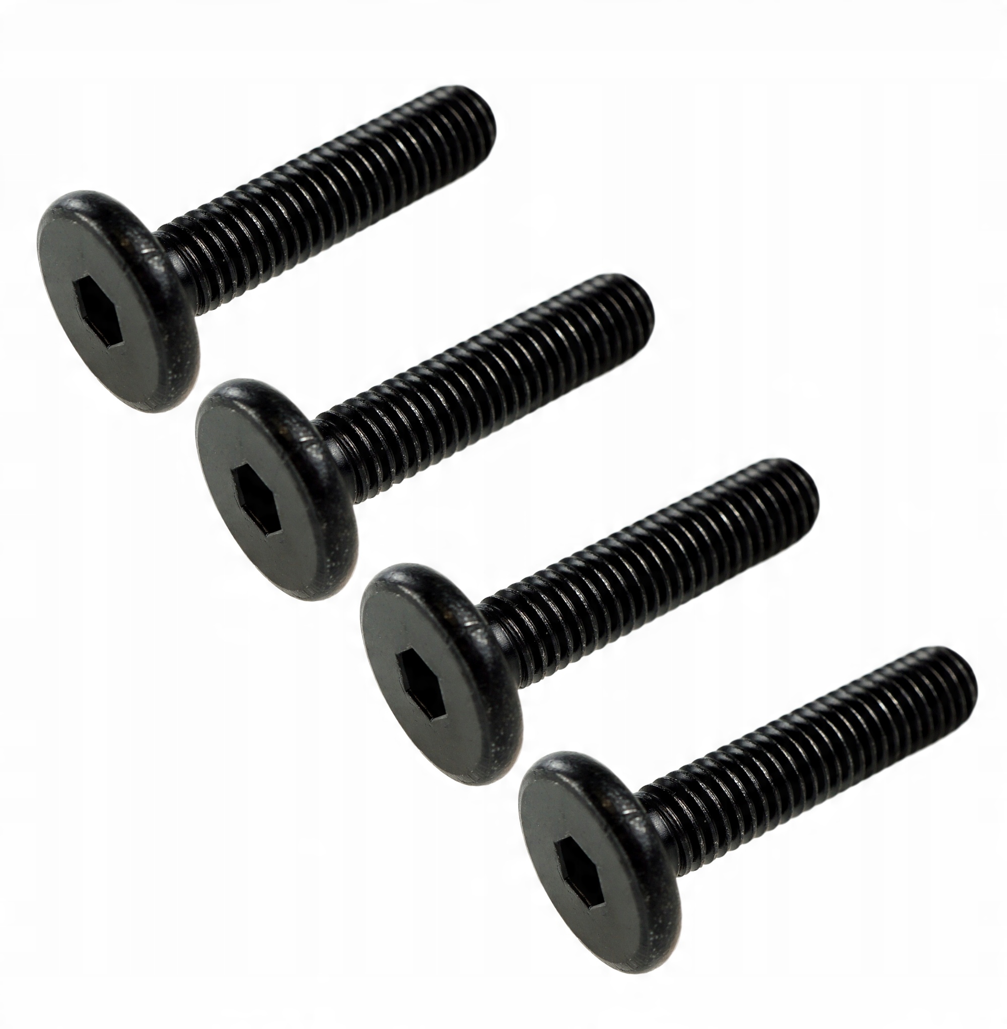 

100X czarny wkręt meblowy metryczny na imbus M8x30
