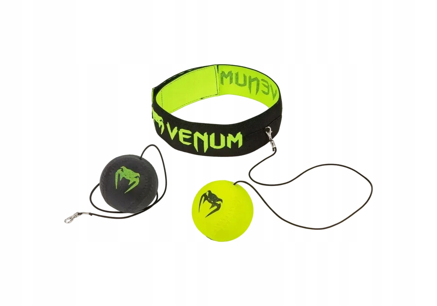 reflex ball piłka refleksyjna venum Uniwersalny Czarny/żółty Fluo