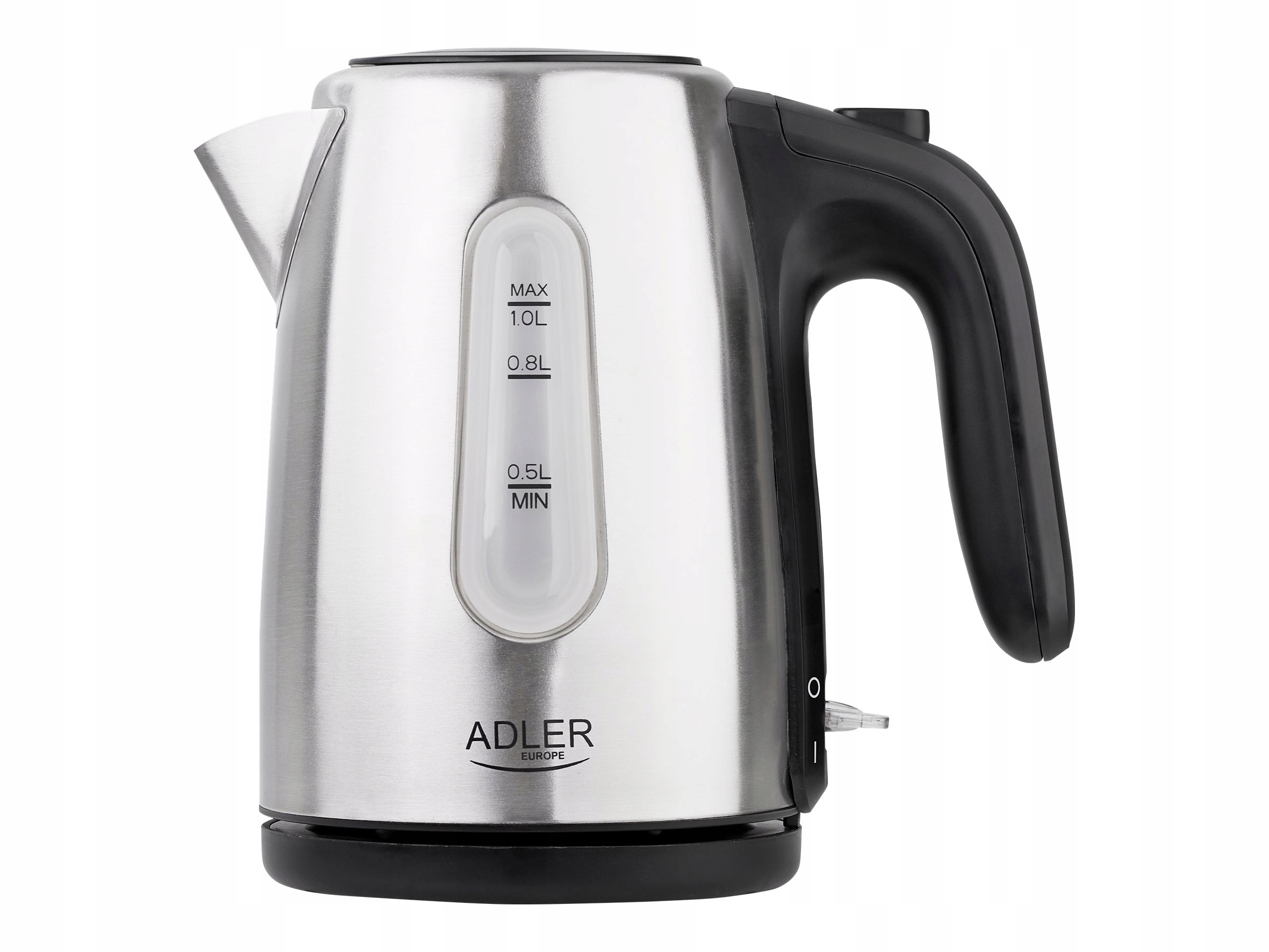 Adler Czajnik Ad 1273 Standard 1200 W 1 L Stal nierdzewna Pod