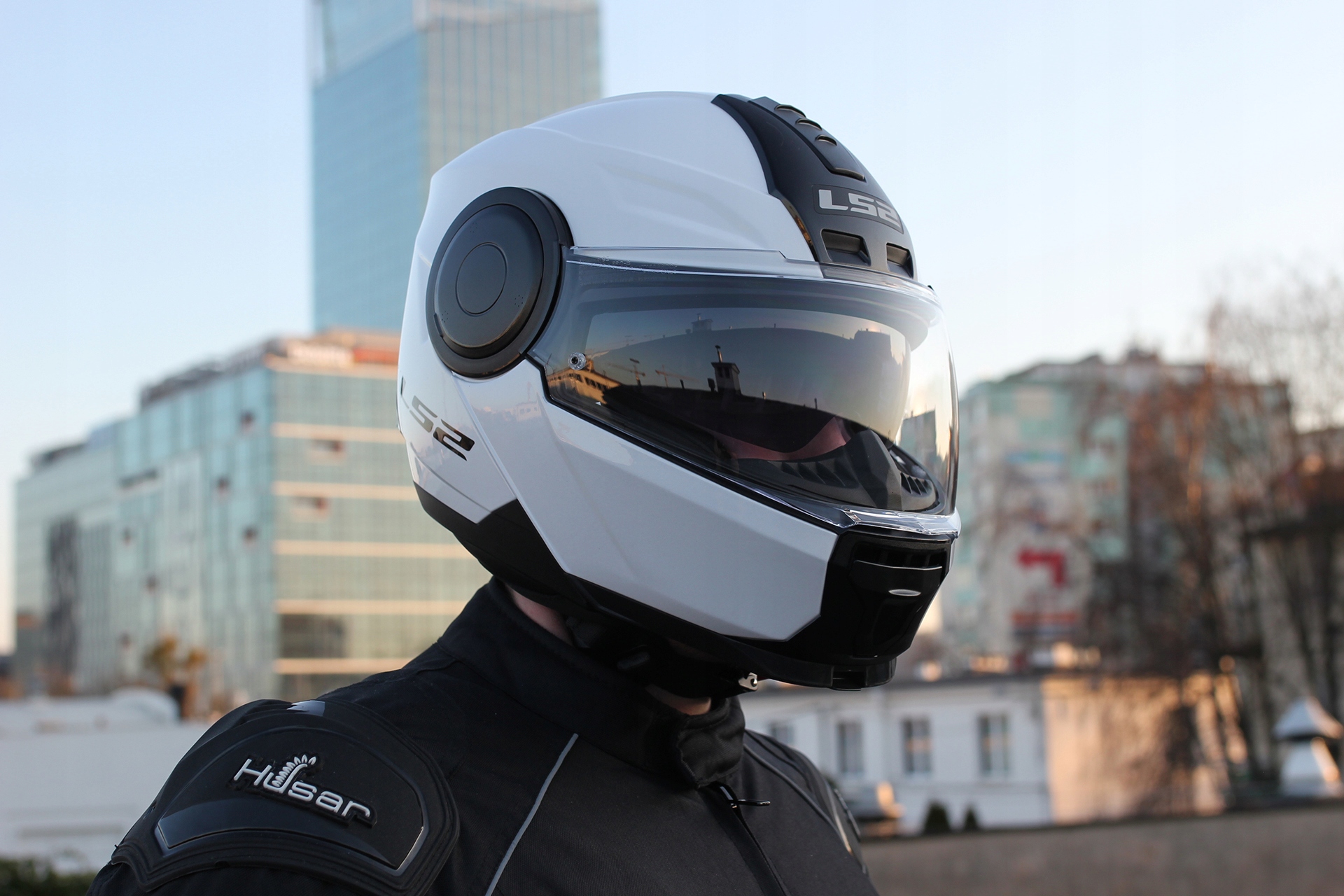 SZCZĘKOWY KASK MOTOCYKLOWY LS2 FF902 SCOPE biały Producent LS2