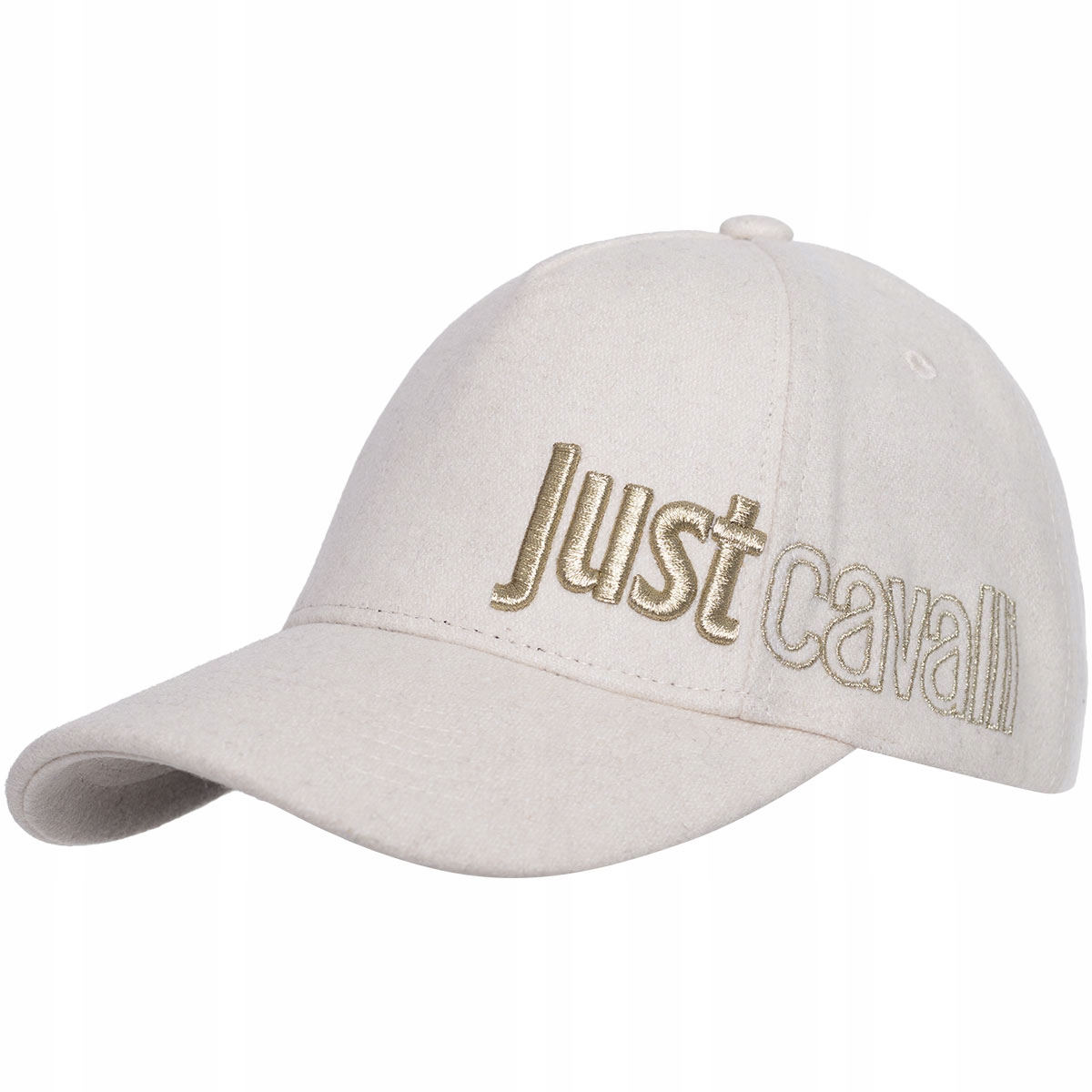 Just Cavalli Kšiltovka Jc Baseball Cap Coat Logo Embroidery Béžová