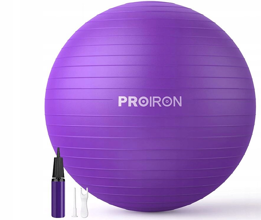 Piłka Proiron 55cm fitness gimnastyczna fioletowa