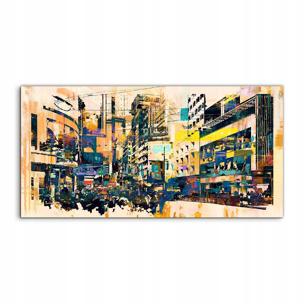 Fotoobraz 140x70 s grafikou Mesto Ulica Abstrakcia