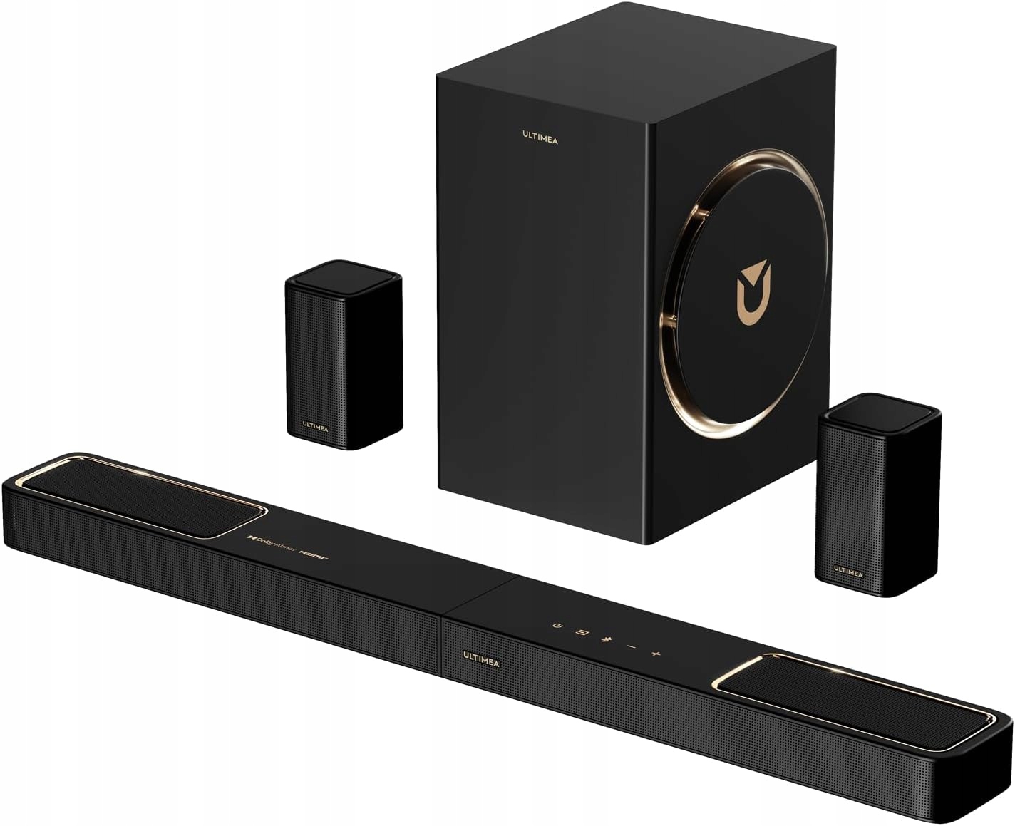 Soundbar 5.1.2 Dolby Atmos 460W Subwoofer Prostorový Zvuk