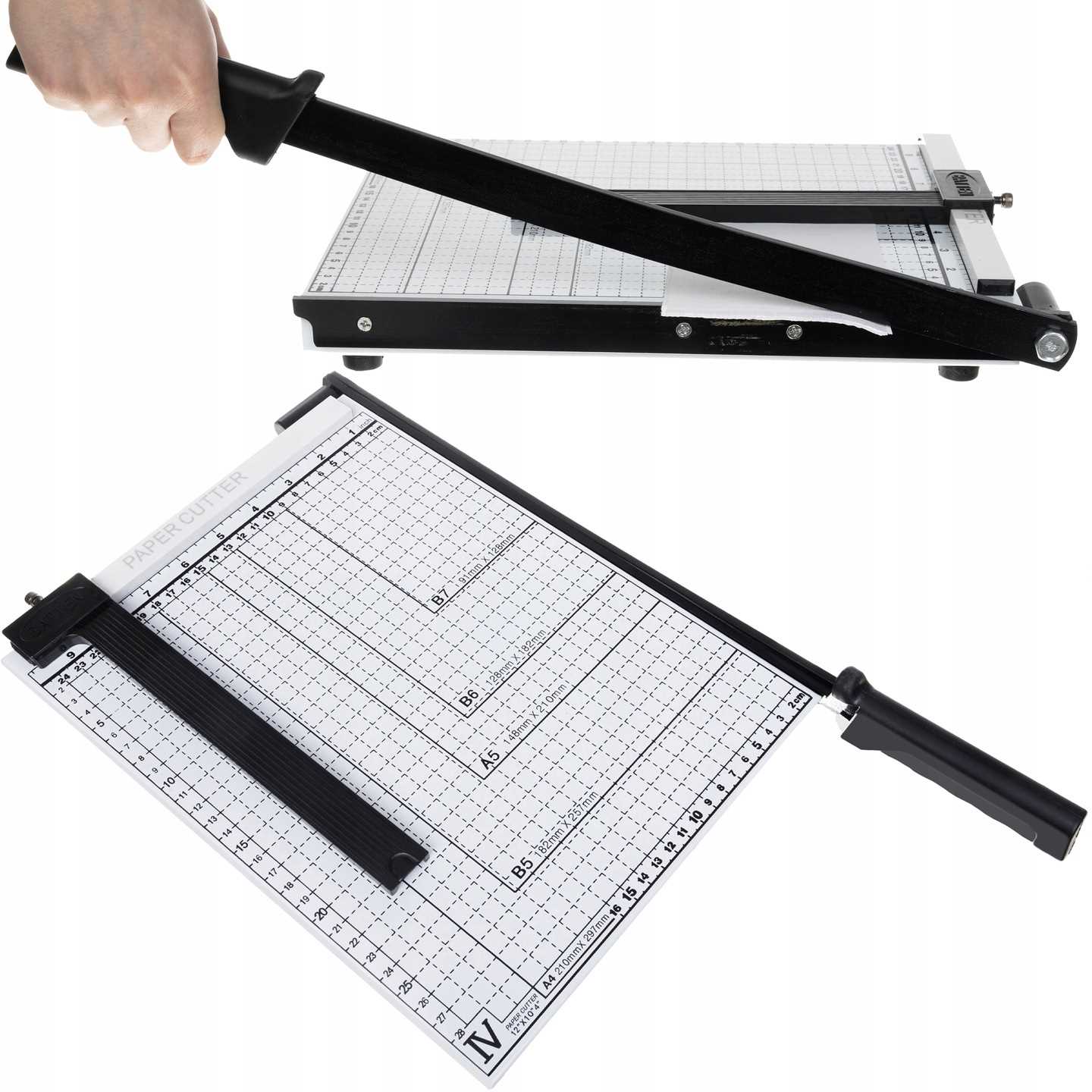 Wzmocniona Metalowa Gilotyna Nożowa Do Papieru A4/A5/B5 -ostra I Precyzyjna