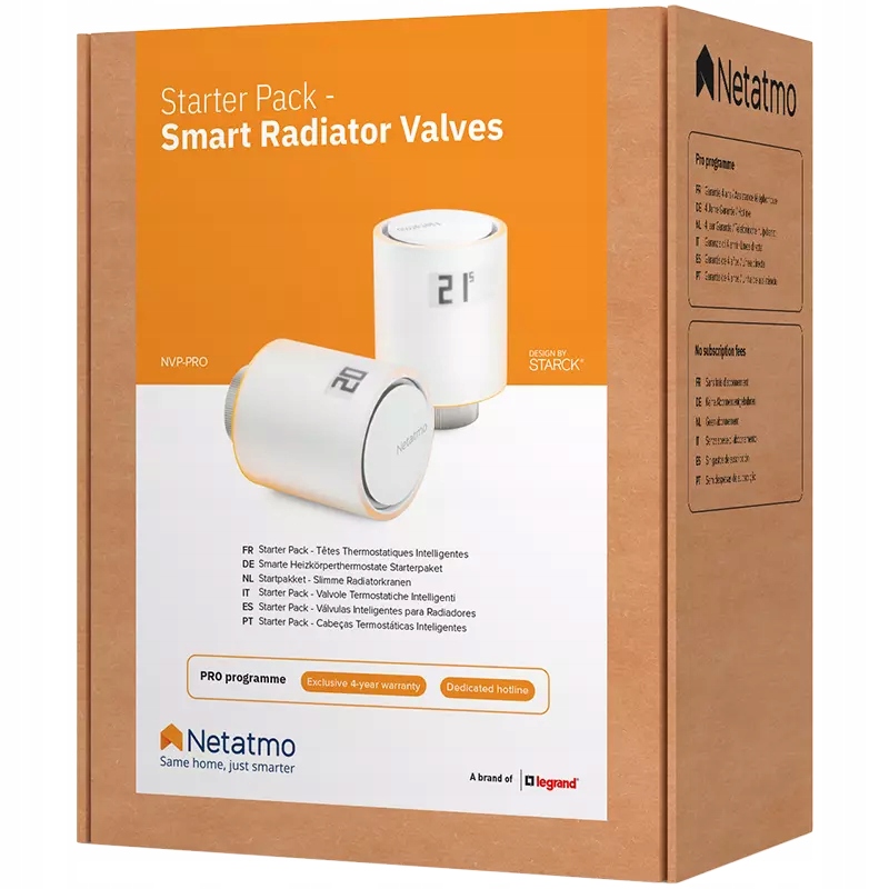 Sada termostatických hlavíc Netatmo Valves Set