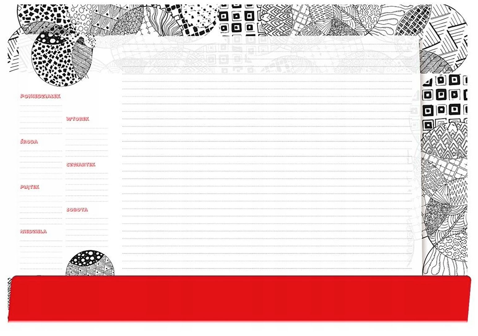 PODKŁAD NA BIURKO NOTES B3 - BLACK TETIS