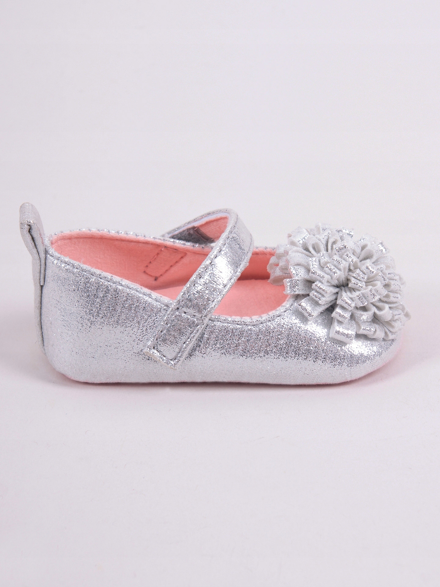 Niechodki baleriny srebrne buciki dziewczęce 11cm Marka YOCLUB