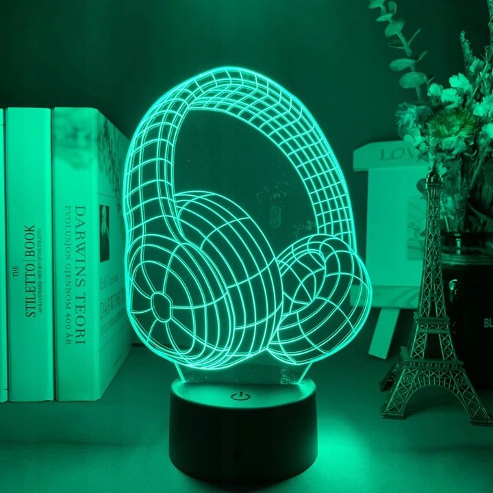 Lampka na biurko Słuchawki 16 kolorów LED PLEXIDO Kolor wielokolorowy