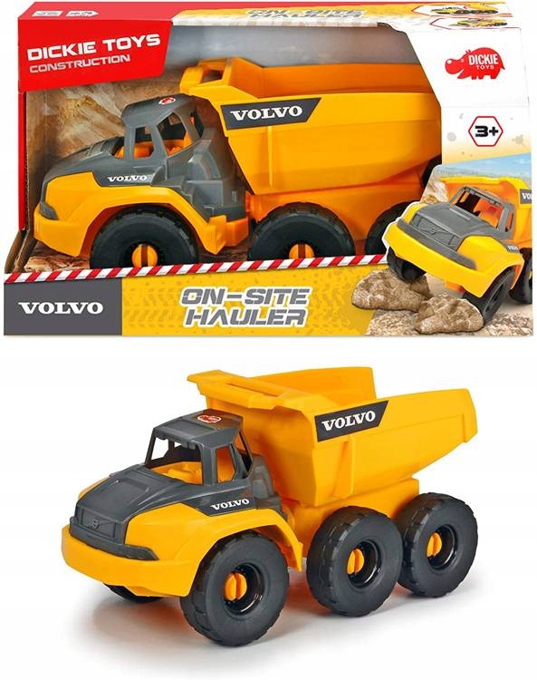 

Dickie Toys Construction Volvo Wywrotka Z Naczepą