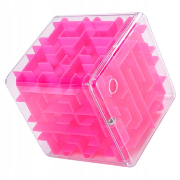 KOSTKA LOGICZNA MINI LABIRYNT 3D ŁAMIGŁOWKA NA REFLEKS Wiek dziecka 3 lata +