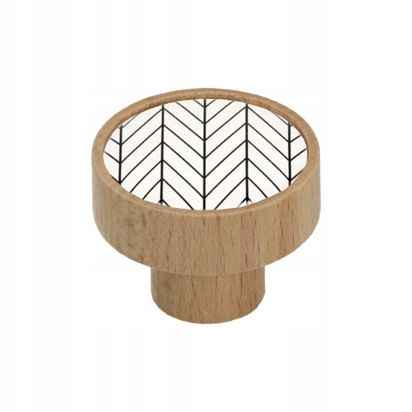 

Gałka drewniana Gamet bukowa GD08 V22 jodełka