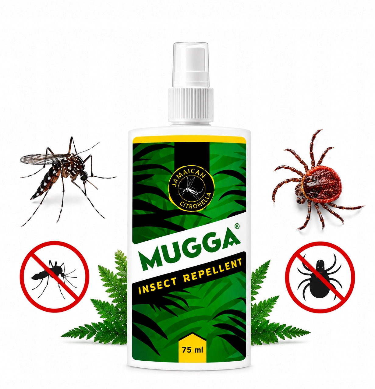 Mugga Spray 9,5% Deet 75 ml dla dzieci od 2 lat na komary i kleszcze mocny