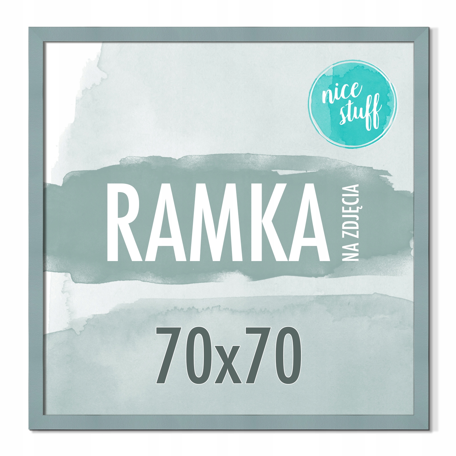 Rámeček Na Fotografie 70x70 Rámečky Na Fotografie Čtvercový Šedo-modrý