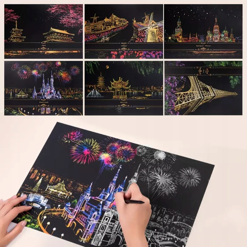 Magiczna Zdrapka Obraz ZDRAPYWANK Malowanie ZESTAW Kod producenta NO-1006244