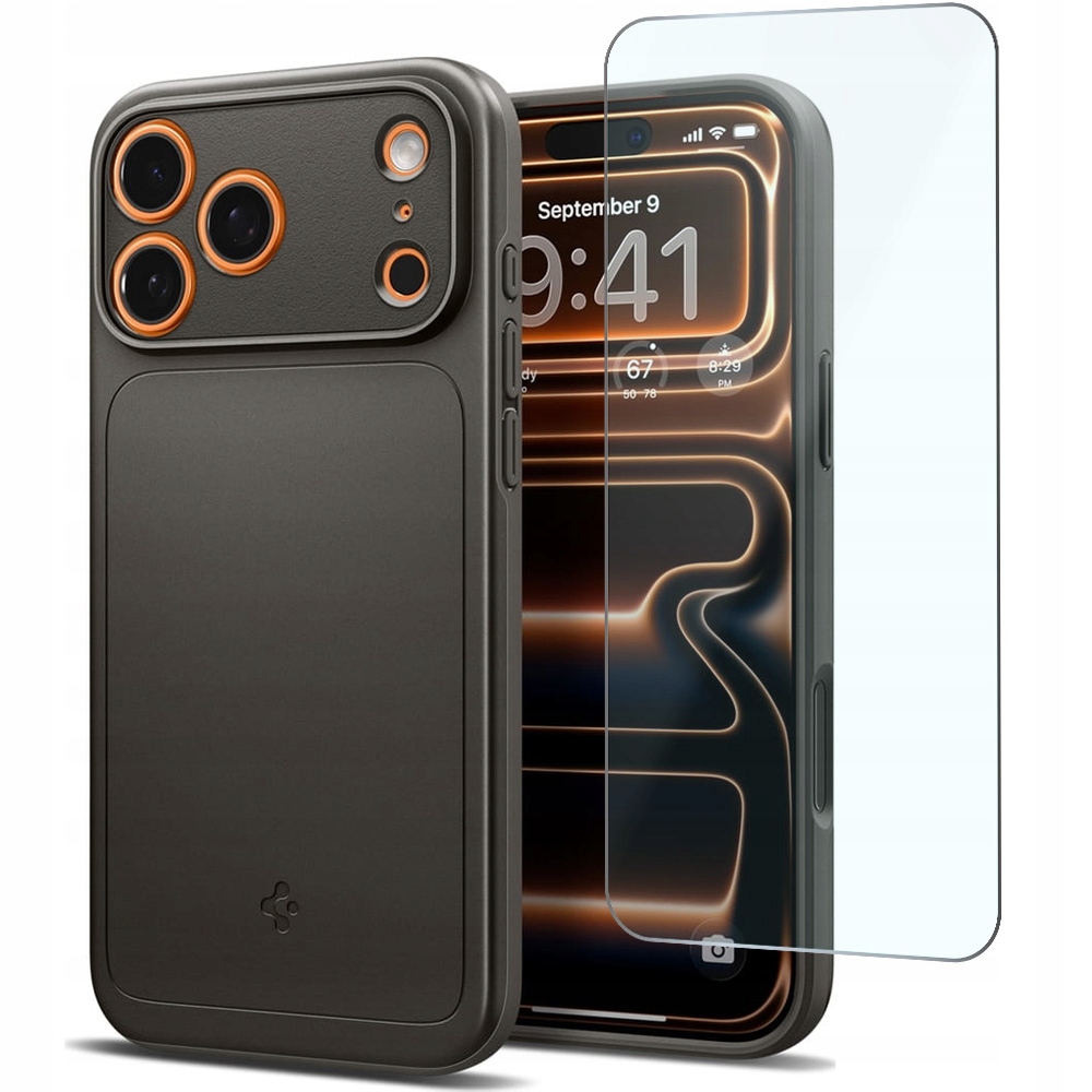 Etui Spigen Thin Fit do iPhone 17 Pro Max, do MagSafe, eleganckie + szkło