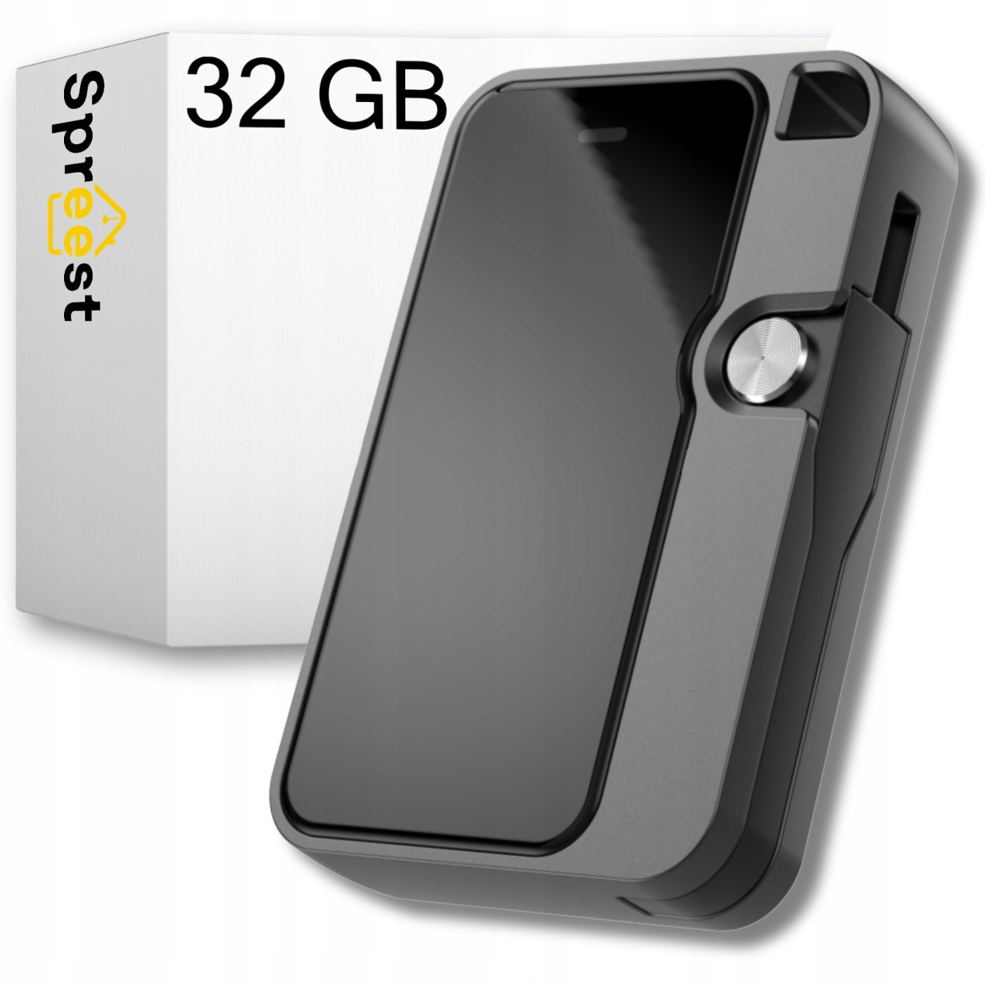 Špionážní Diktafon Mini Digitální Odposlech Malý Flash Disk 32GB Přívěsek Na Klíče Magnet