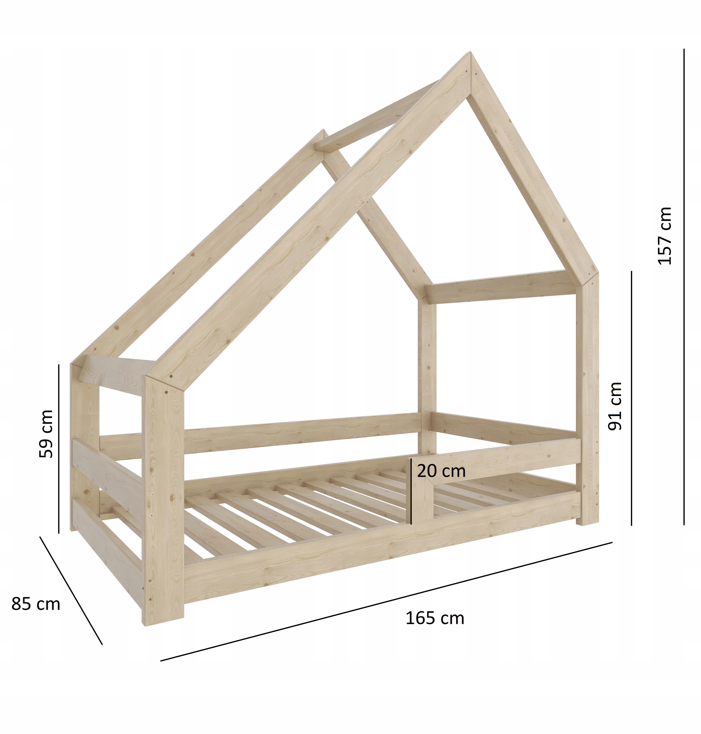 ŁÓŻKO DOMEK DZIECIĘCE 160x80 DLA DZIECI +STELAŻ W2 Kod producenta ProducentDomki