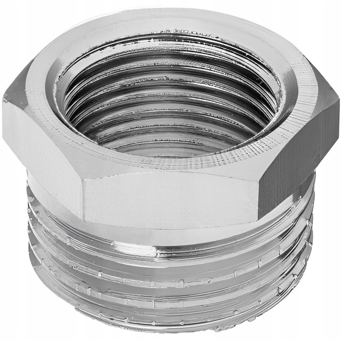 REDUKCJA PRZEJŚCIÓWKA ZŁĄCZKA MOSIĘŻNA CHROMOWANA FI 3/4"x1/2" CALA INVENA