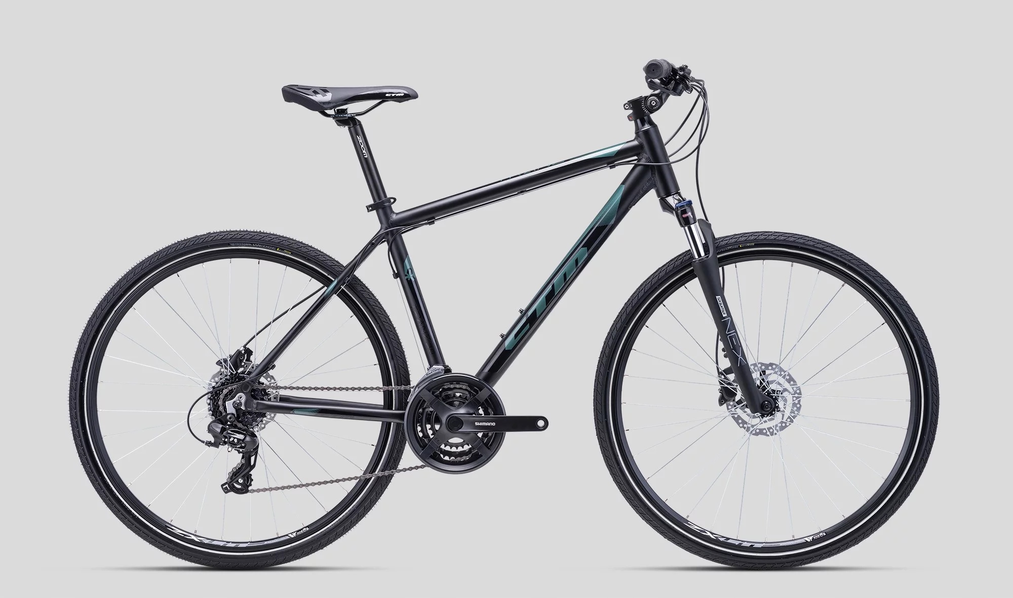 Rower Ctm Tranz 3.0 21" czarny rozmiar XL cross rower męski crossowy