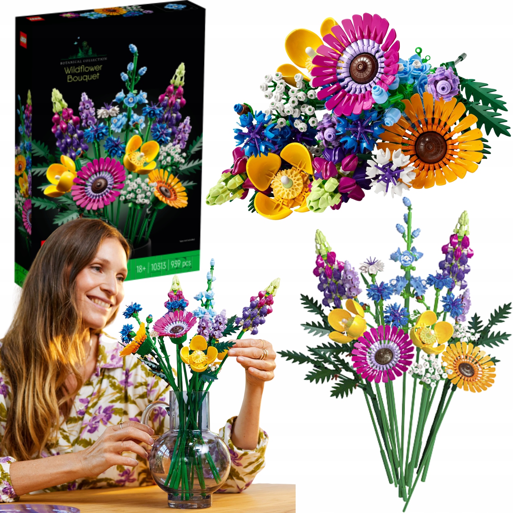 Lego Kytice z polních květů 10313 Icons Valentýn Dárek pro dívku