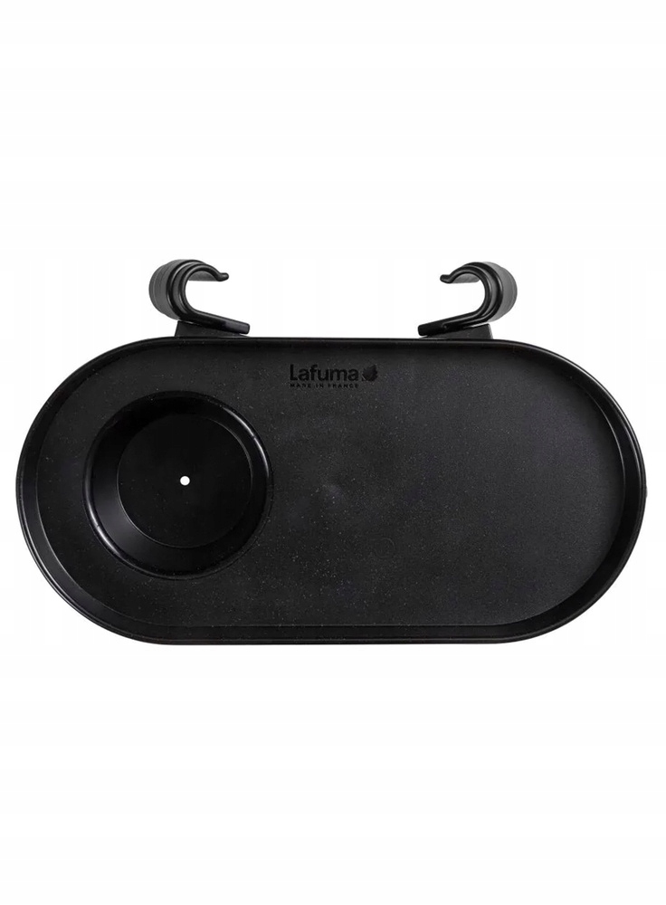 Police s držákem na hrnek pro relaxační křeslo Lafuma Mobilier černá