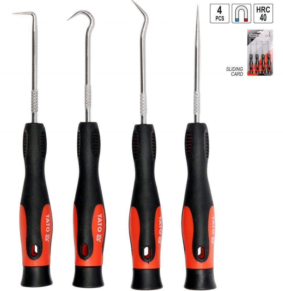 

Zestaw haczyków Yato z rękojeścią 4 szt. YT-0843