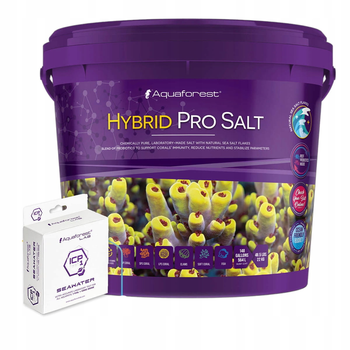 Aquaforest Hybrid Pro Salt 22 kg Mořská sůl Icp
