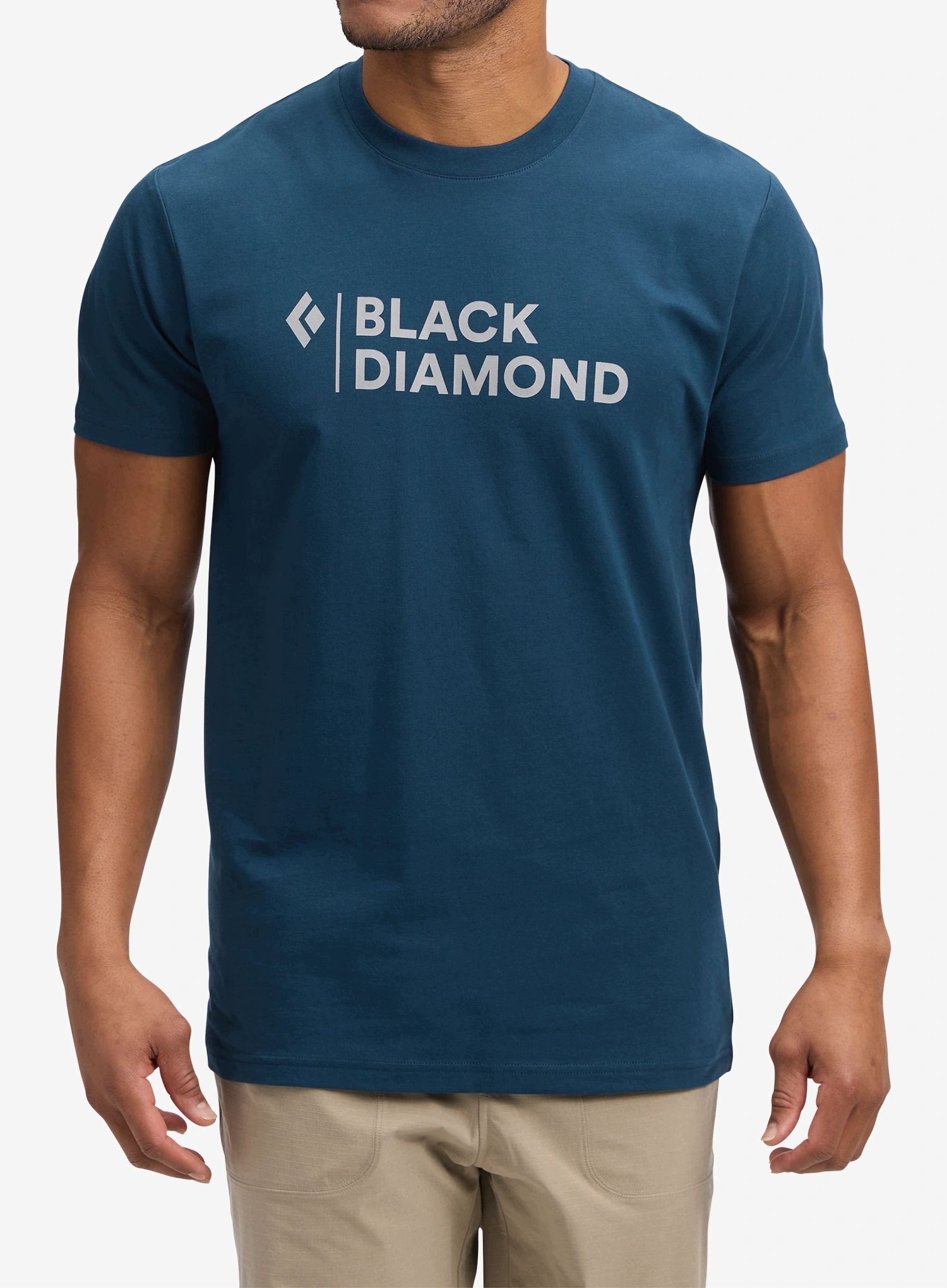 Koszulka z nadrukiem Black Diamond Mini Stacked Ss Tee indigo S