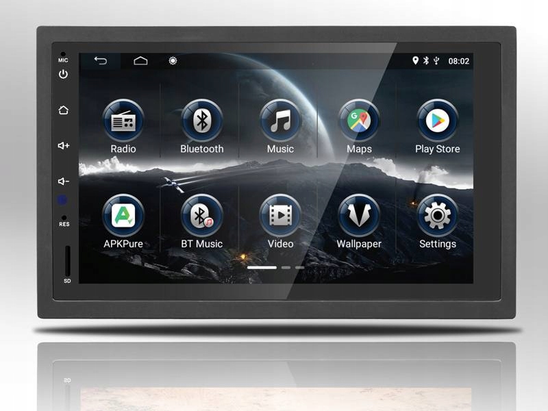 Ltc AVX8200BT autorádio 2DIN Android Gps Bluetooth Zelená hora