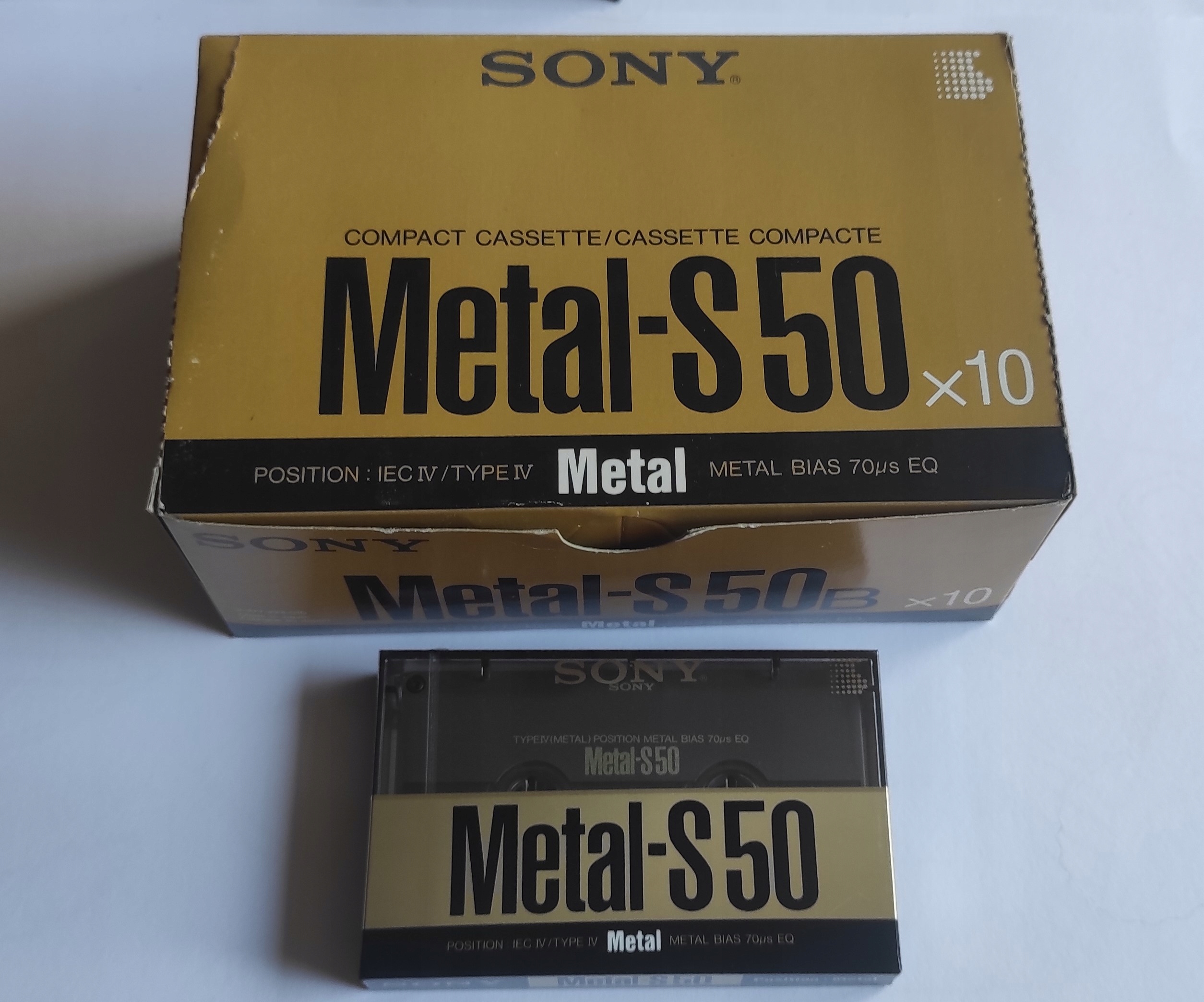 Kovová fólie Sony Metal-s 50 typu IV, japonská *393
