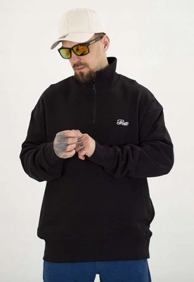 Mikina Prosto Bez Kapuce Essential Half Zip černá