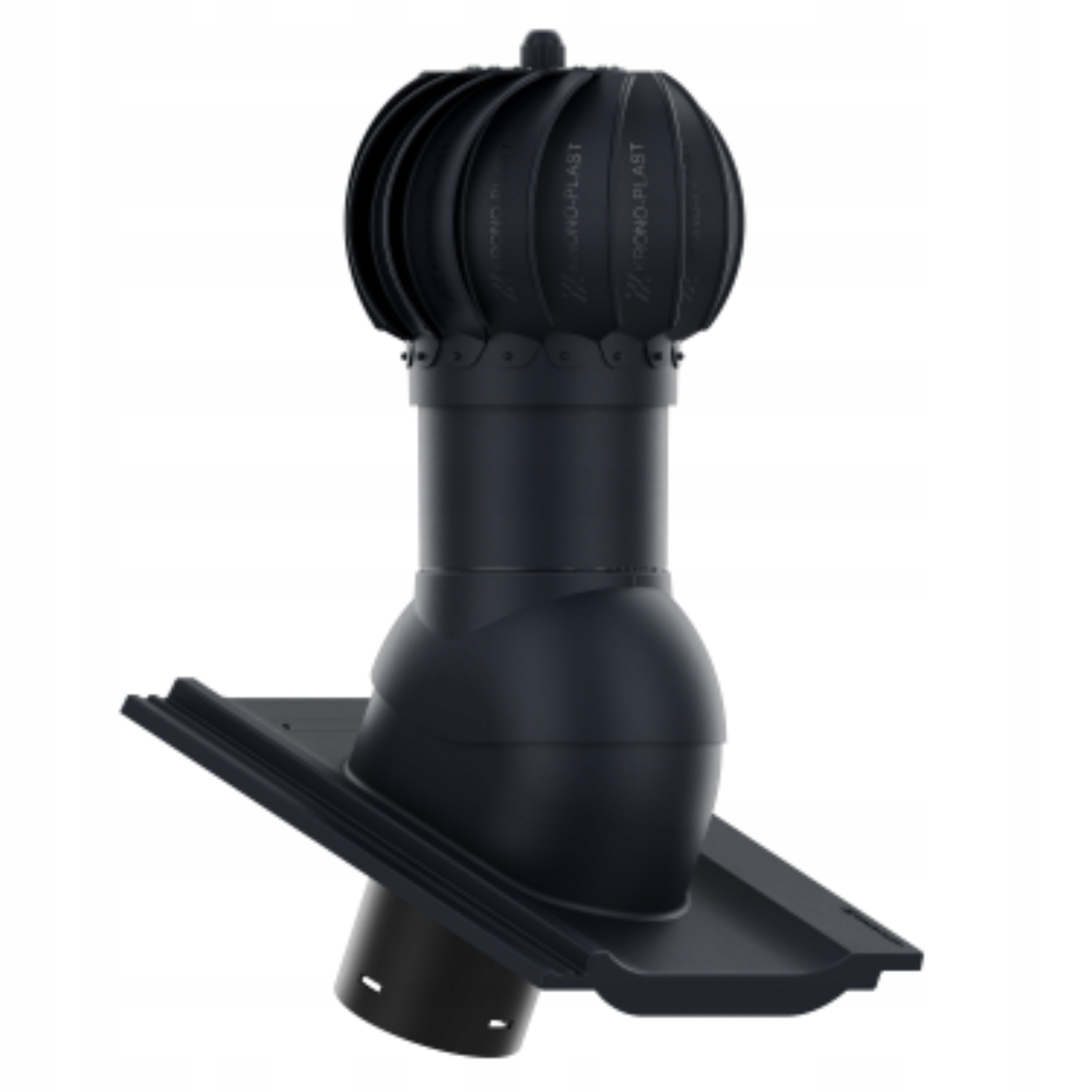 Rotační kulový Větrací komín , průměr 125, Creaton Kioto Grafit Duratop