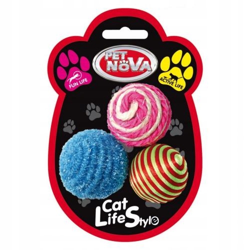 

Petnova zestaw piłki zabawka dla psa 4cm 3szt