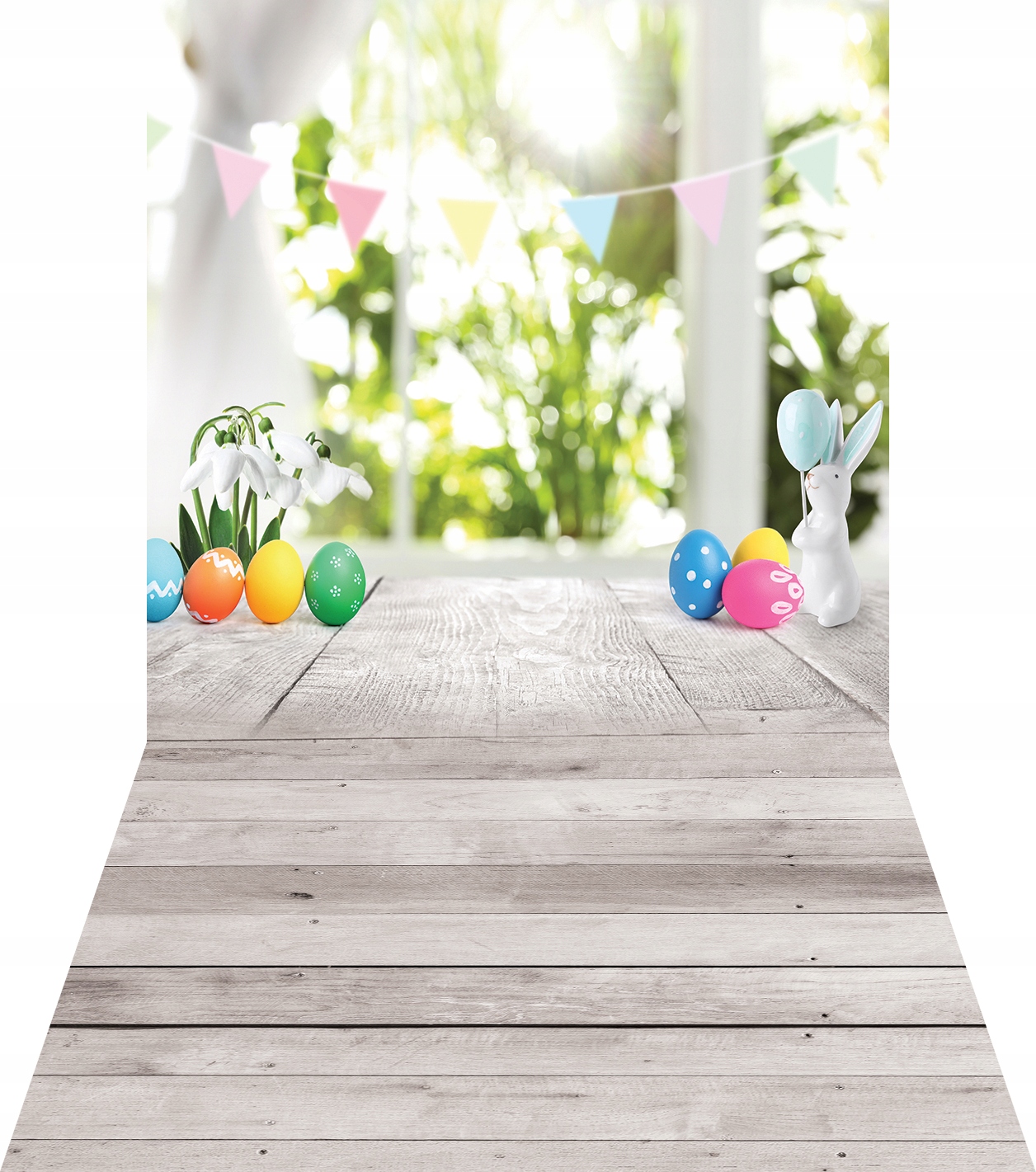 Grube tło WIOSENNE tła wielkanocne 160x300 WLKN061