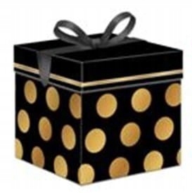 PUDEŁKO PREZENTOWE NA PREZENT SKŁADANE ZE WSTĄŻKĄ