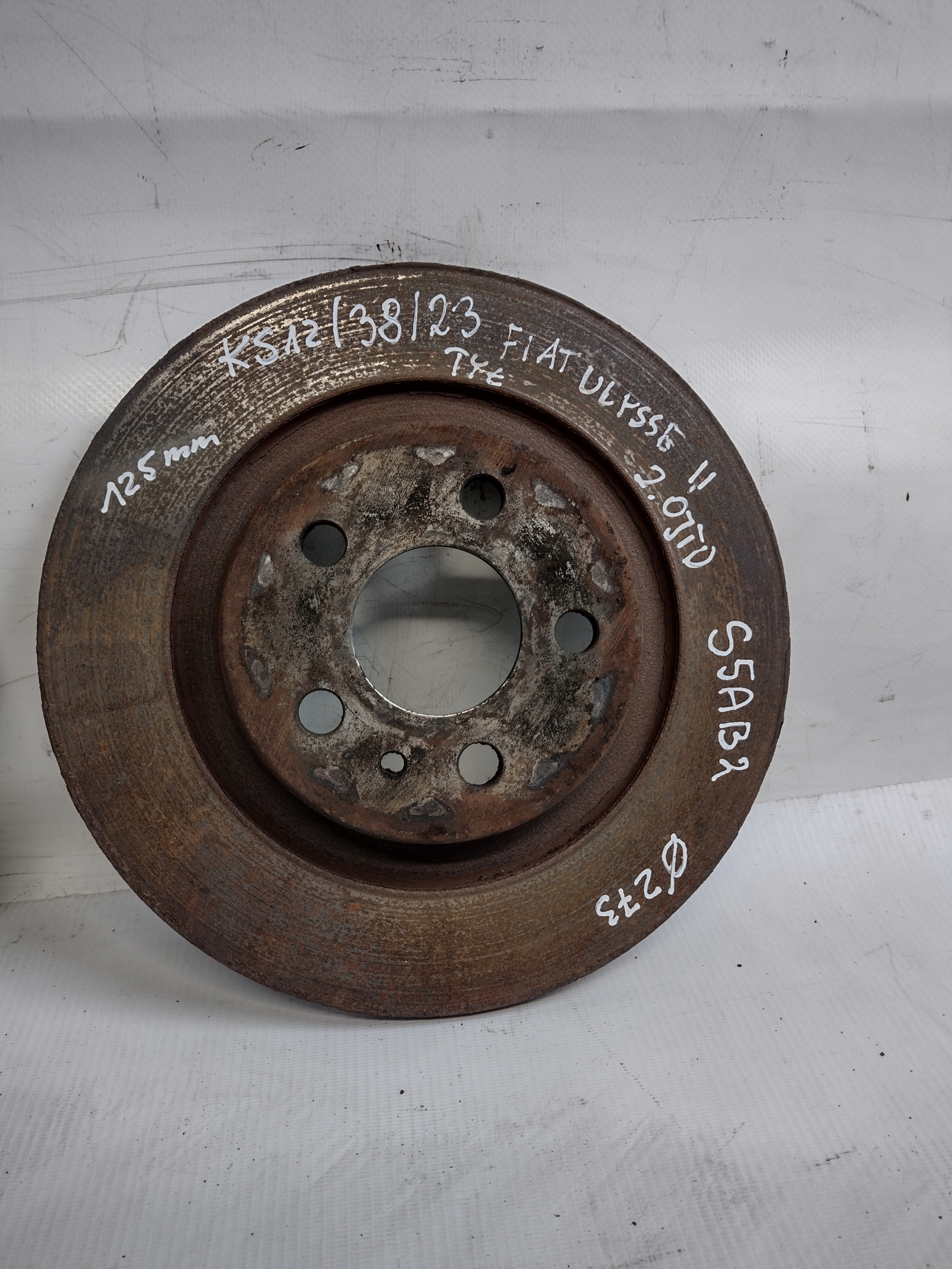rear. discs brake Fiat Ulysse II 2,0 JTD
