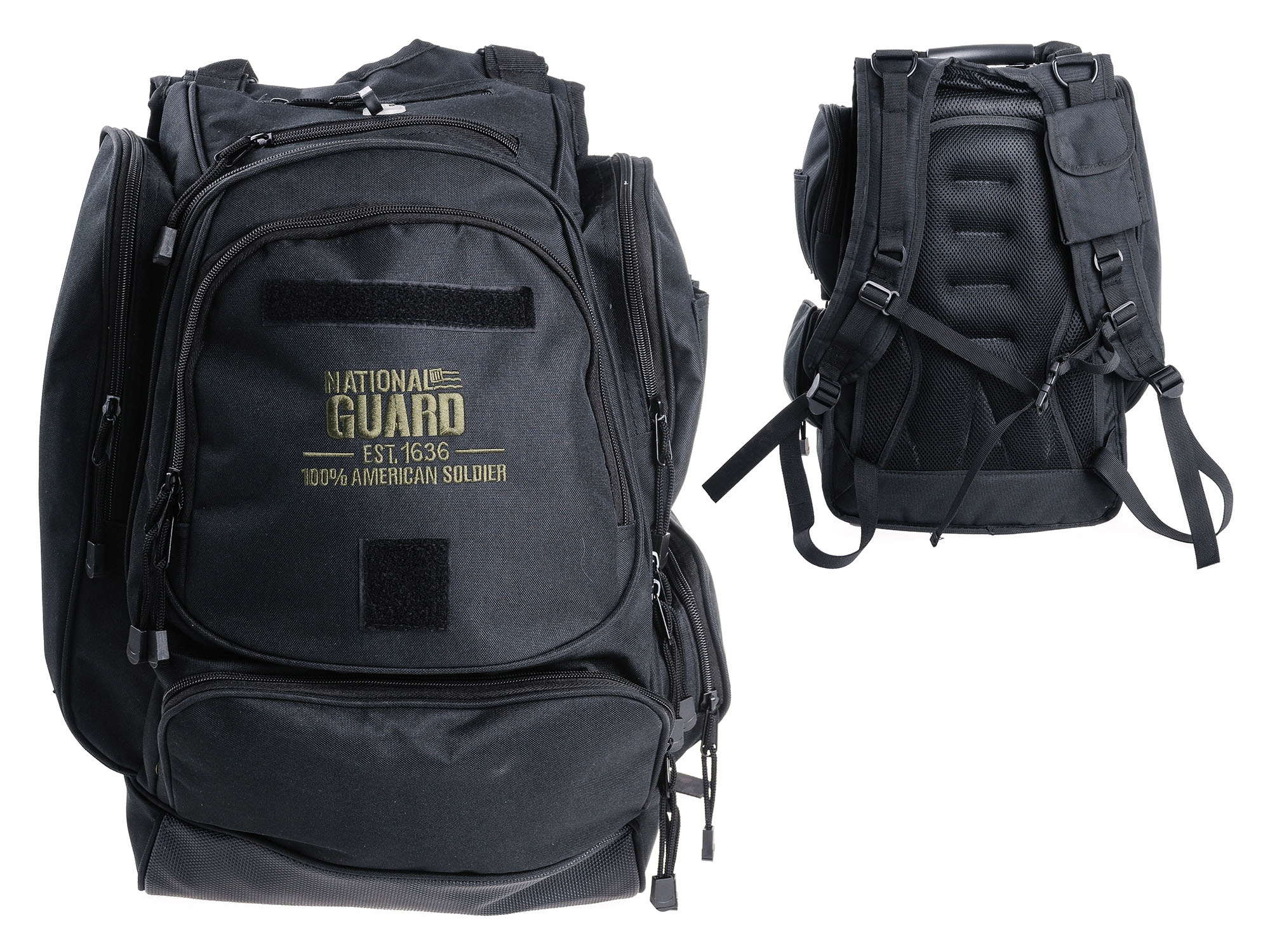 Plecak Szkolny Wojskowy Mfh National Guard Nylon 1000D 40L Czarny