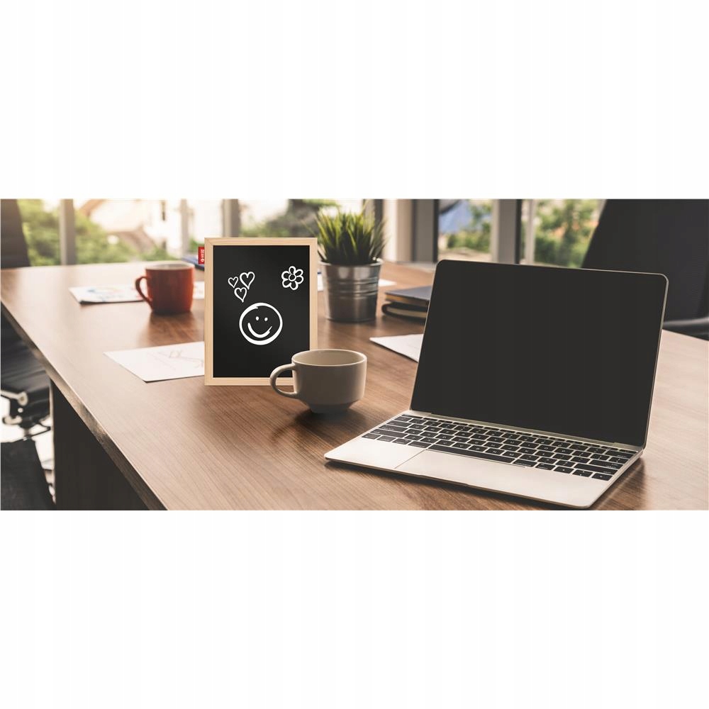 Tabliczka stojąca kredowa na biurko 30x21cm, - kreda! Kod producenta MTB030021.08.01.S.07