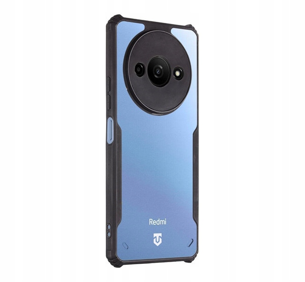 Taktyczne etui Quantum Stealth do Xiaomi Redmi A3 (2024), przezroczyste/czarne
