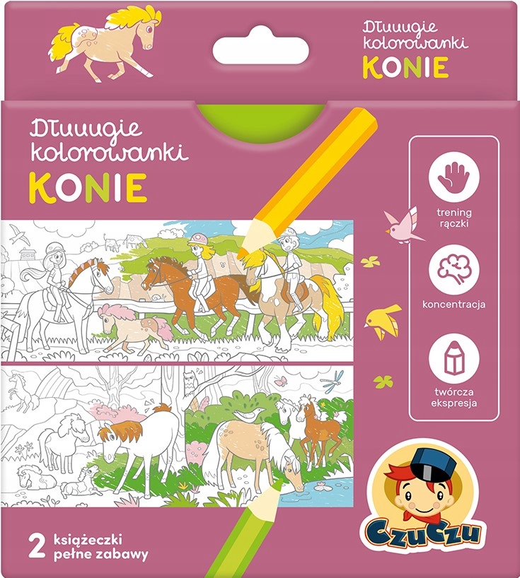 

Czuczu Dłuuugie Kolorowanki Konie 2KSIĄŻECZKI 96cm