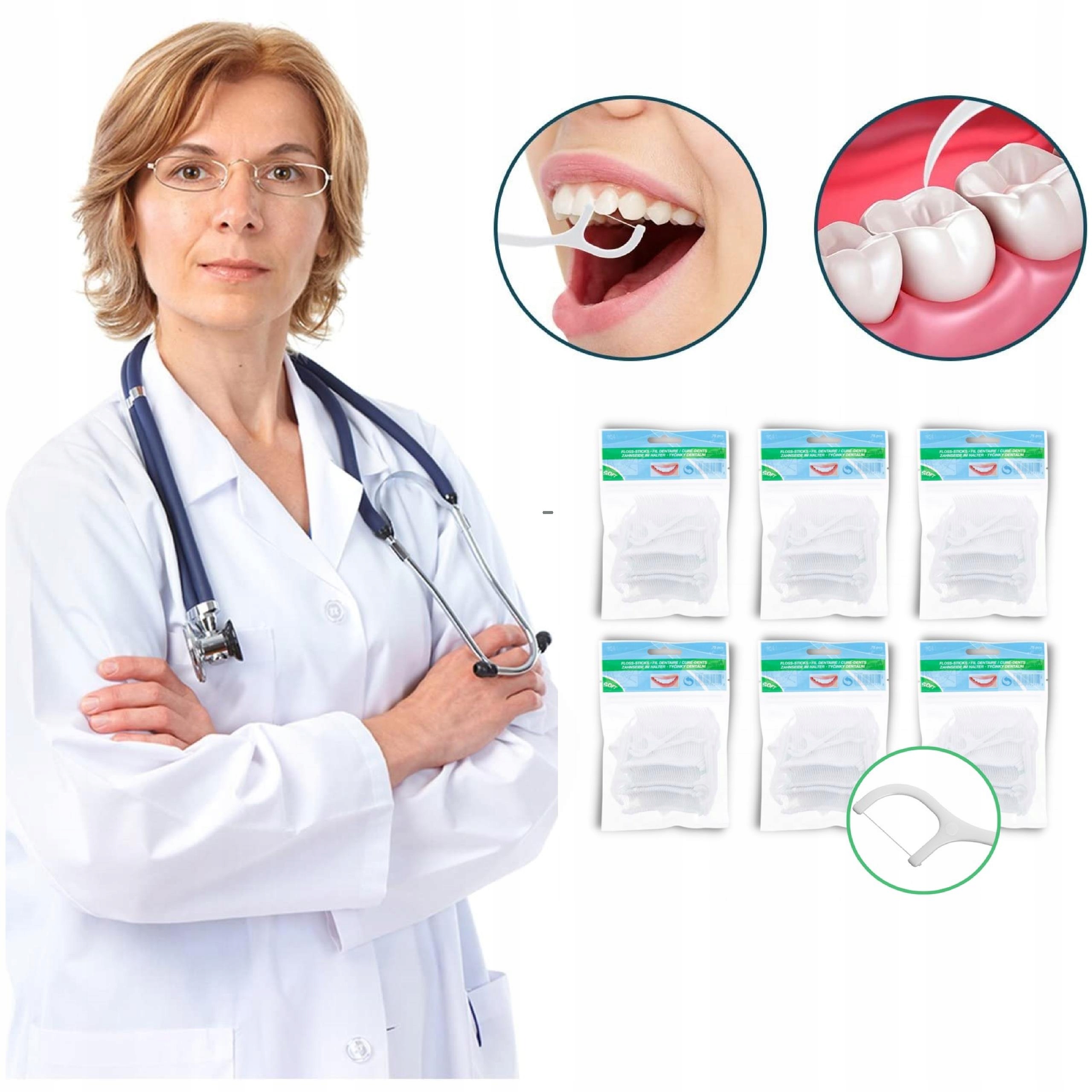 

Nić Dentystyczna Nitko Wykałaczki Do Zębów 450 szt