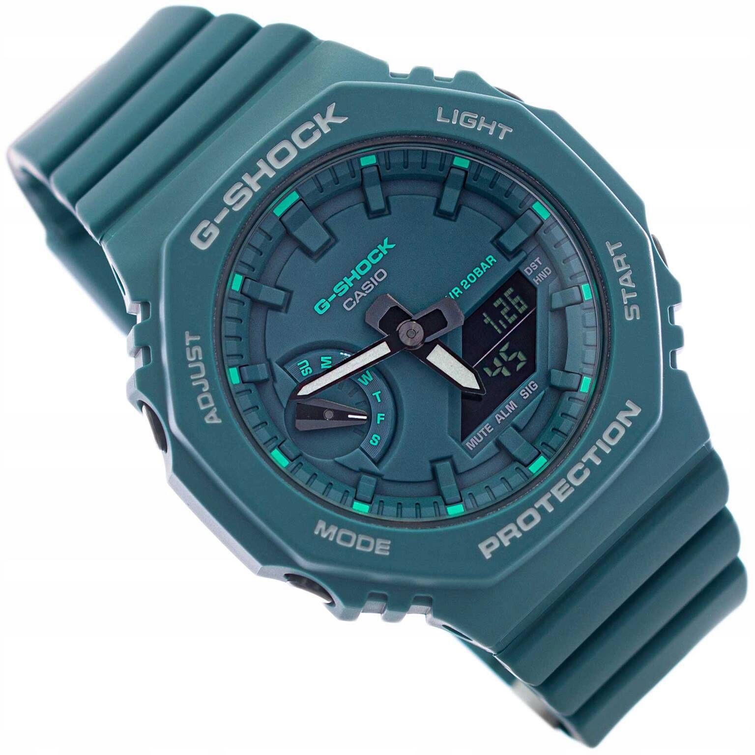 Dámské Hodinky Casio GMA-S2100GA-3AER G-shock Zelené Stopky Časovač Alarm