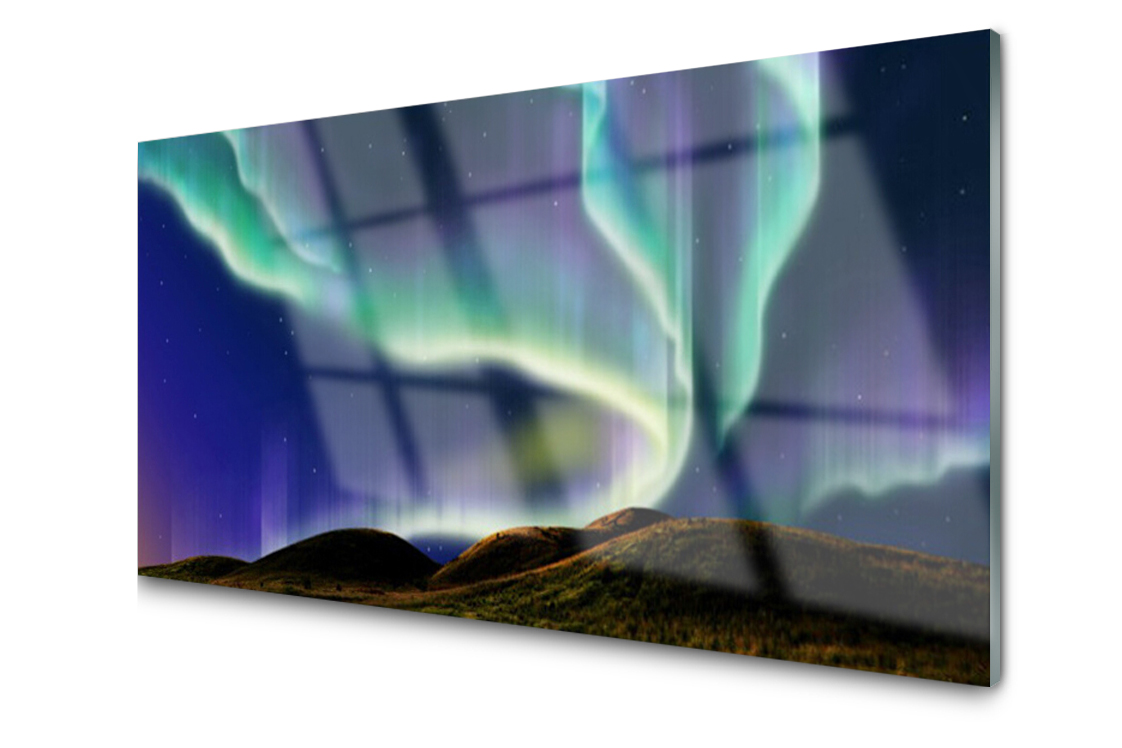 

Panel szklany dekoracyjny Zorza Polarna 100x50