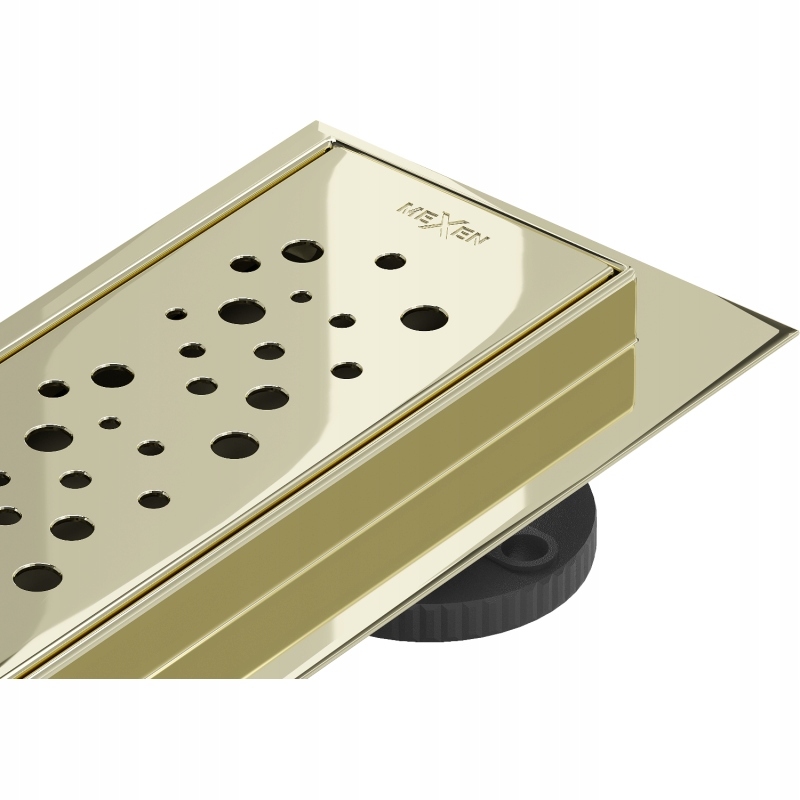 Mexen Flat 360° M12 odtokový žľab otočný 60 cm, Zlatá